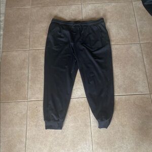 RACHEL Rachel Zoe Black Track Pants with Elastic Cuffs